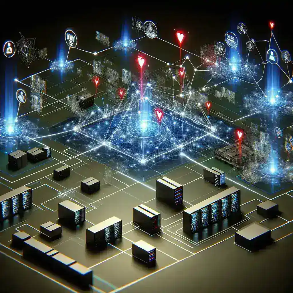 "Gráfico de monitoramento de rede com indicadores de atividades incomuns, ilustrando técnicas de segurança cibernética para detectar ameaças em tempo real."