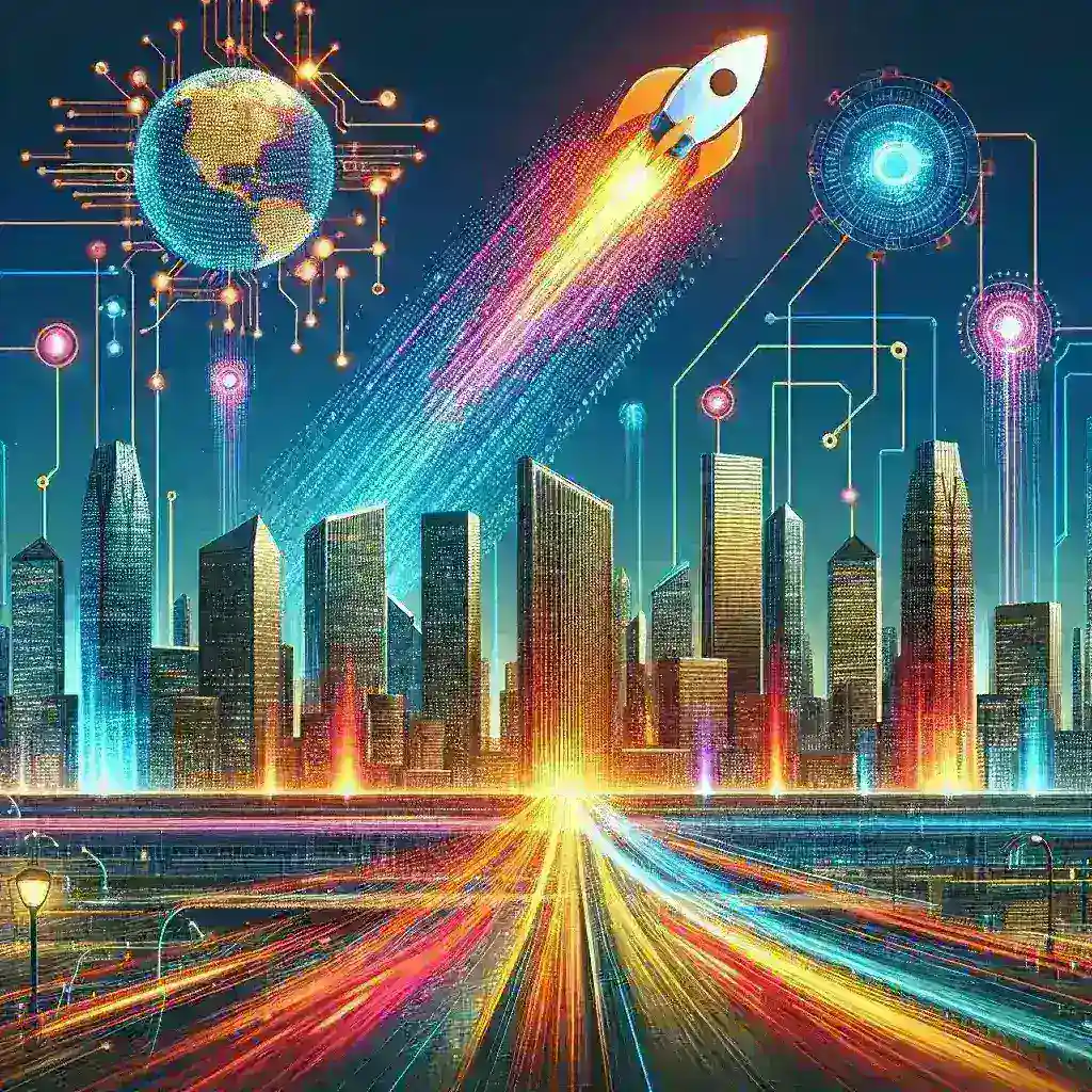 "Imagem ilustrativa das principais aceleradoras e hubs de inteligência artificial no Distrito Federal (CIIA‑DF), destacando a inovação e o crescimento do setor tecnológico na região."