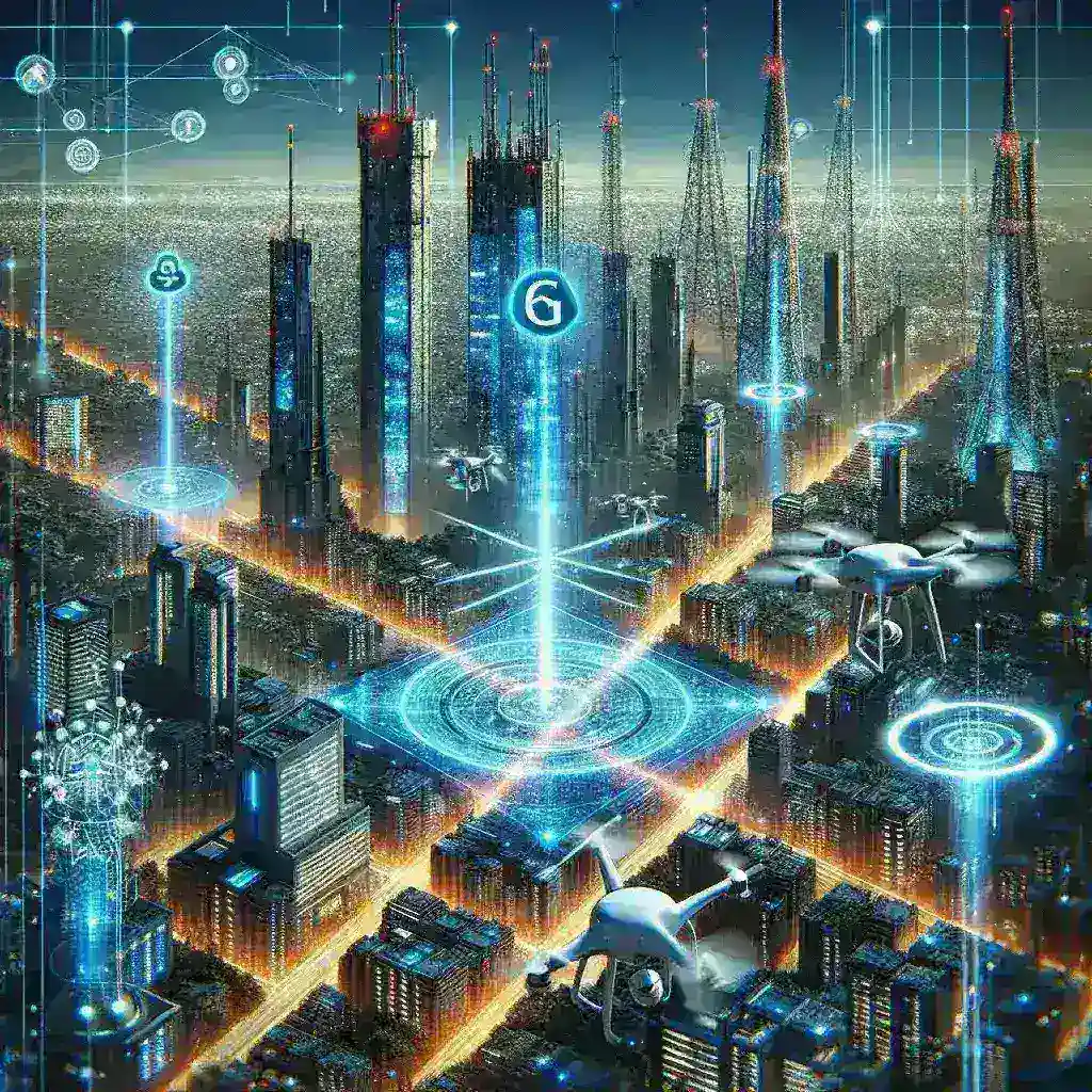 "Logo da Nokia destacando sua liderança em projetos de redes autônomas baseadas em 6G, simbolizando inovação e tecnologia de próxima geração."